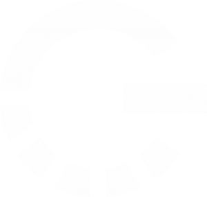 Logo stilizzato con cerchi e segmenti grigi.