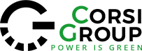 Logo con testo "Power is Green".